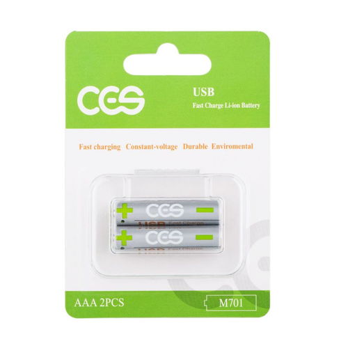 CES先進儲能AAA 7號電池 USB充電，1.5V恒壓，多場景應用的數碼新選擇